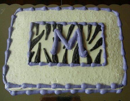 M zebra cake